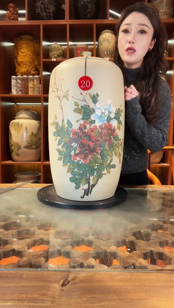 罐云南建水紫陶大号白泥缸@20