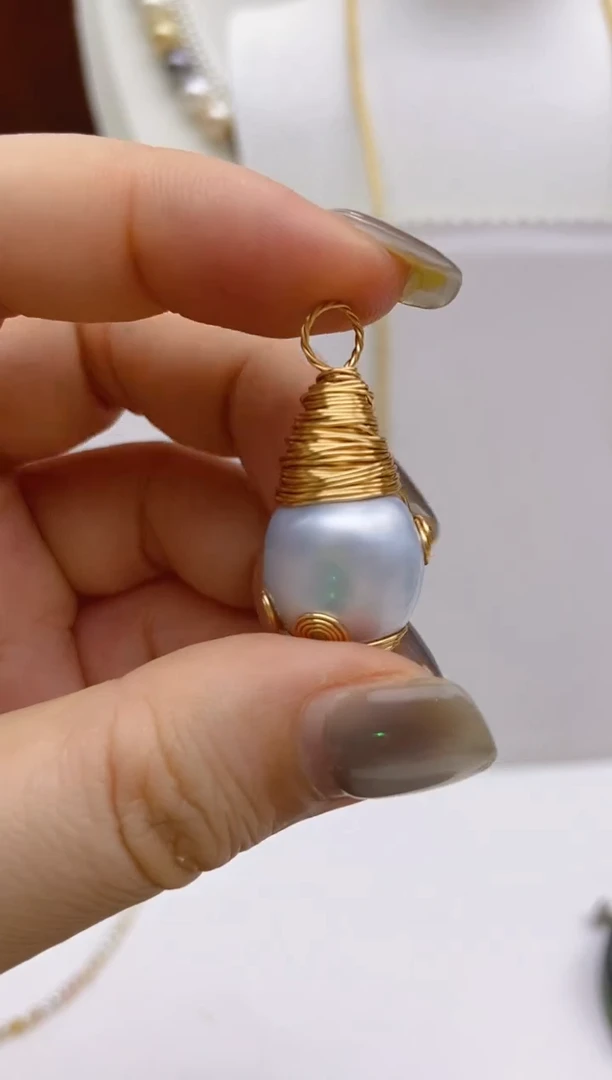 未镶嵌海水珍珠吊坠21