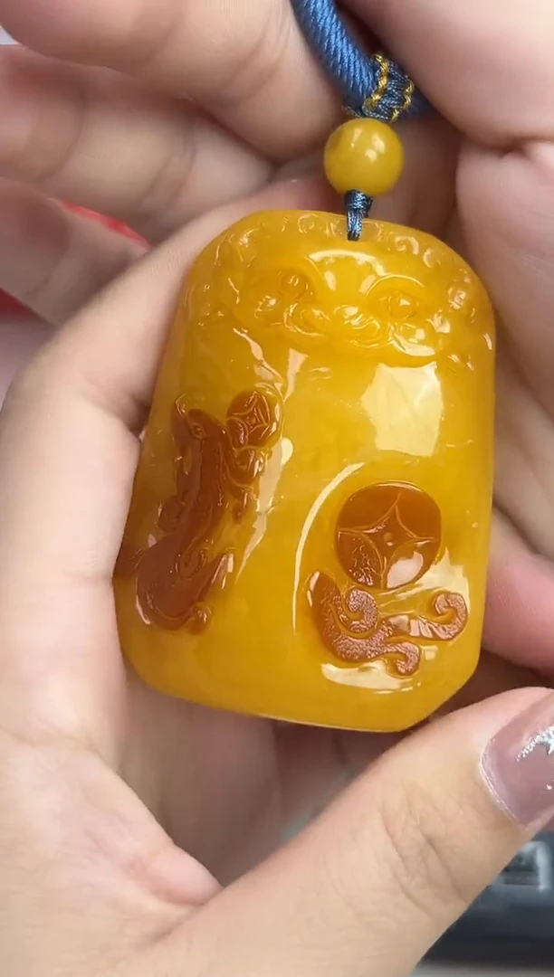 裸石琥珀未镶嵌天然琥珀蜜蜡吊坠