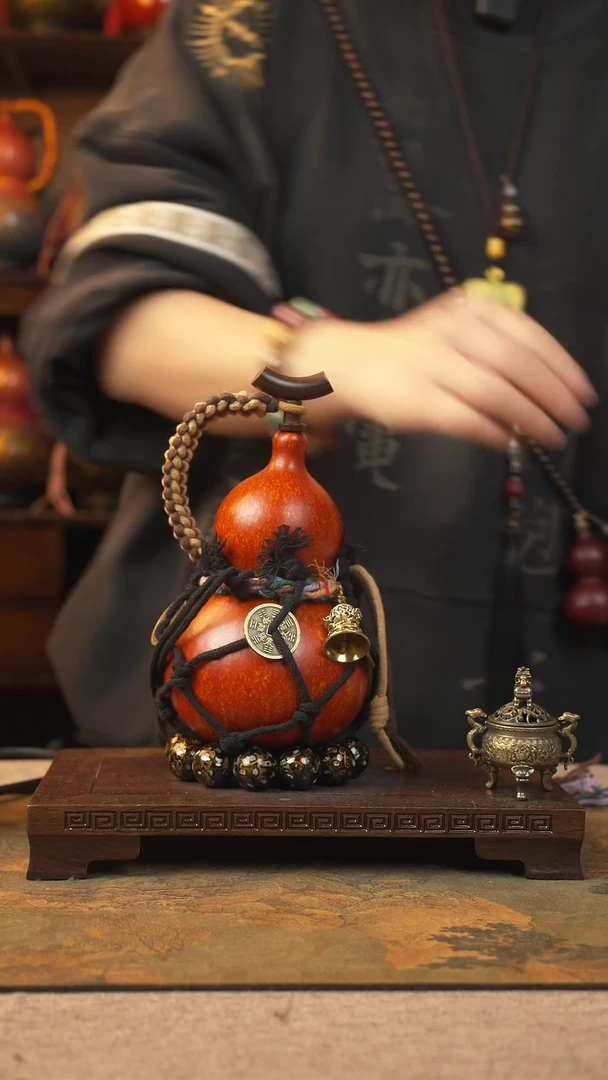 068大漆葫芦一物一拍记葫堂出品不带手串