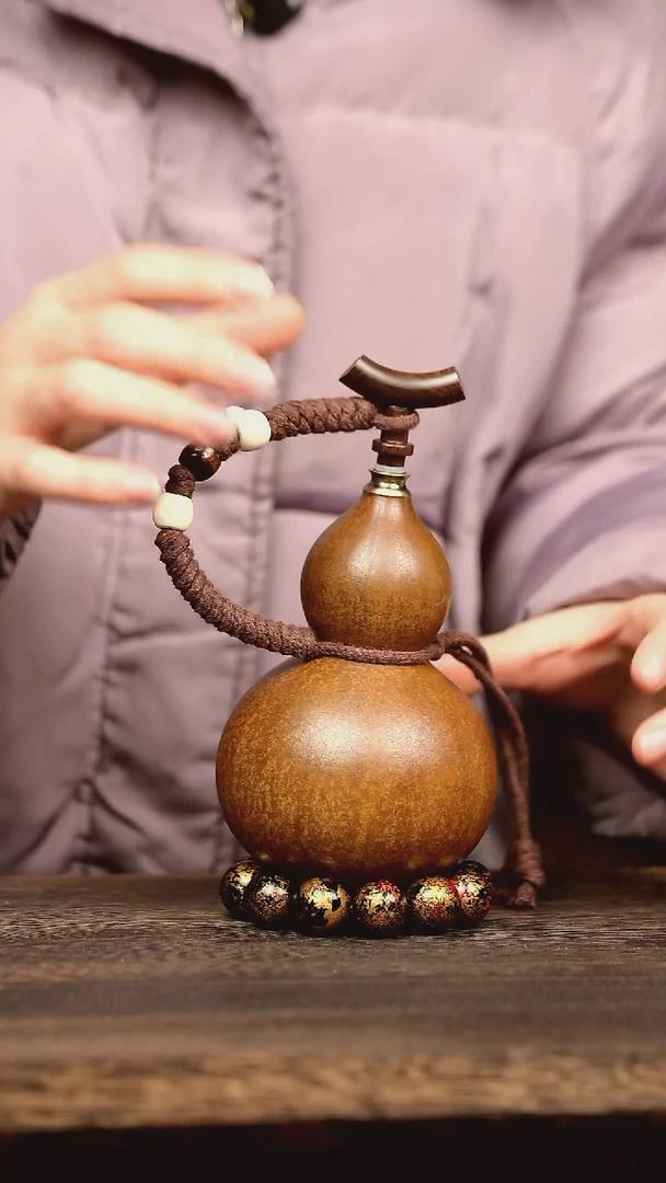 181号中药煮色 大漆葫芦水壶/酒壶 一物一拍