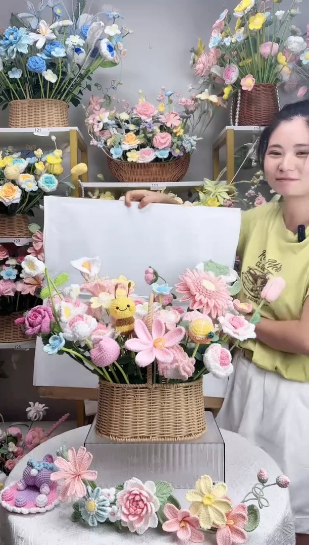 纯手工毛线花定制款
