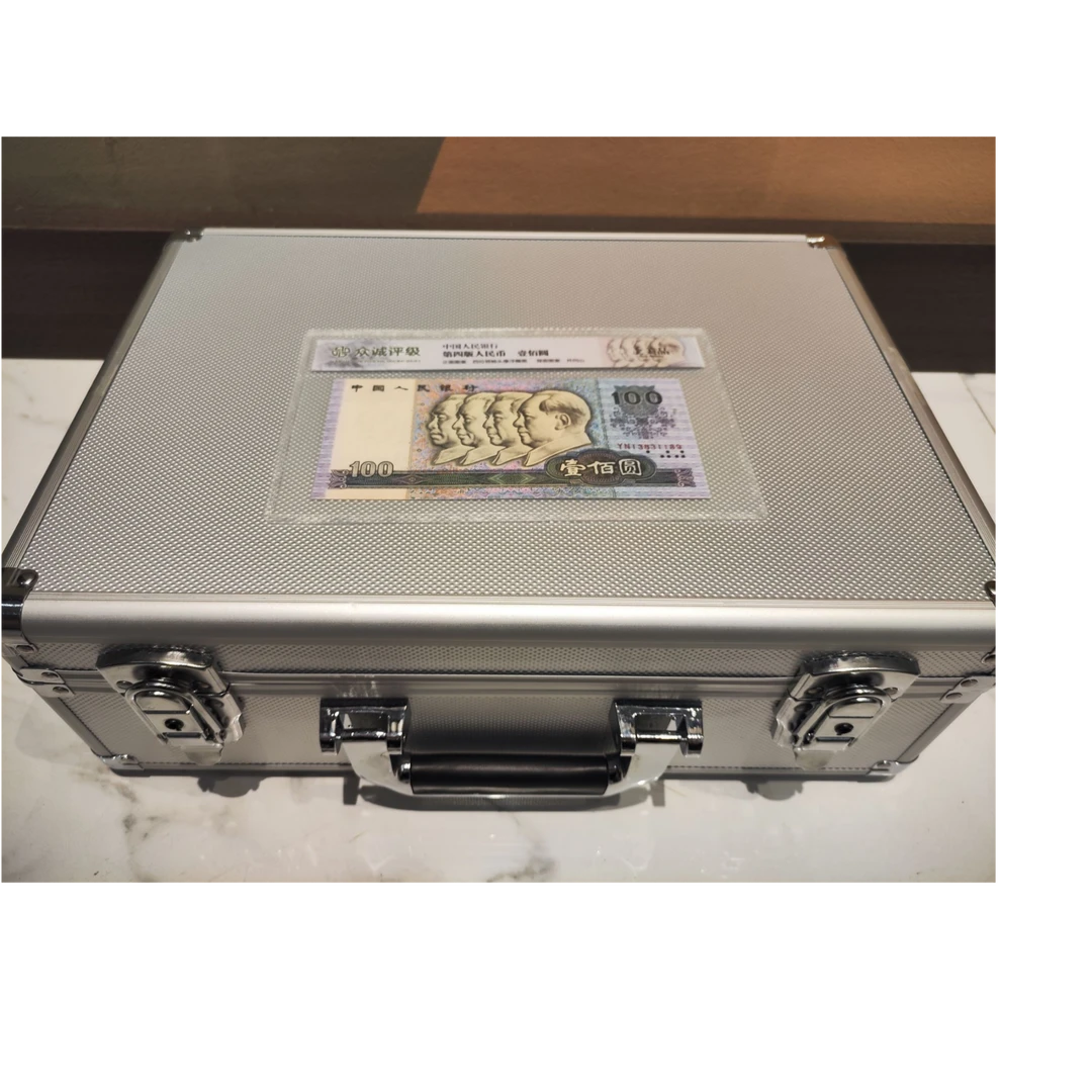 T四版百元单张+第三套钱币9张册子时代+蓝 封装评级随机