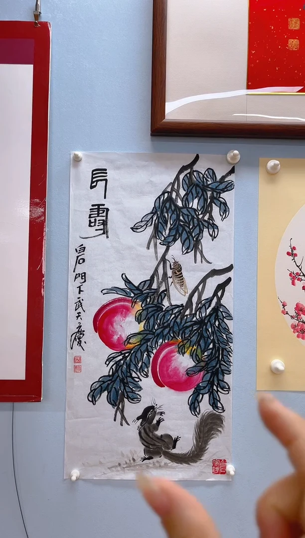 国画武天庆老师长寿图