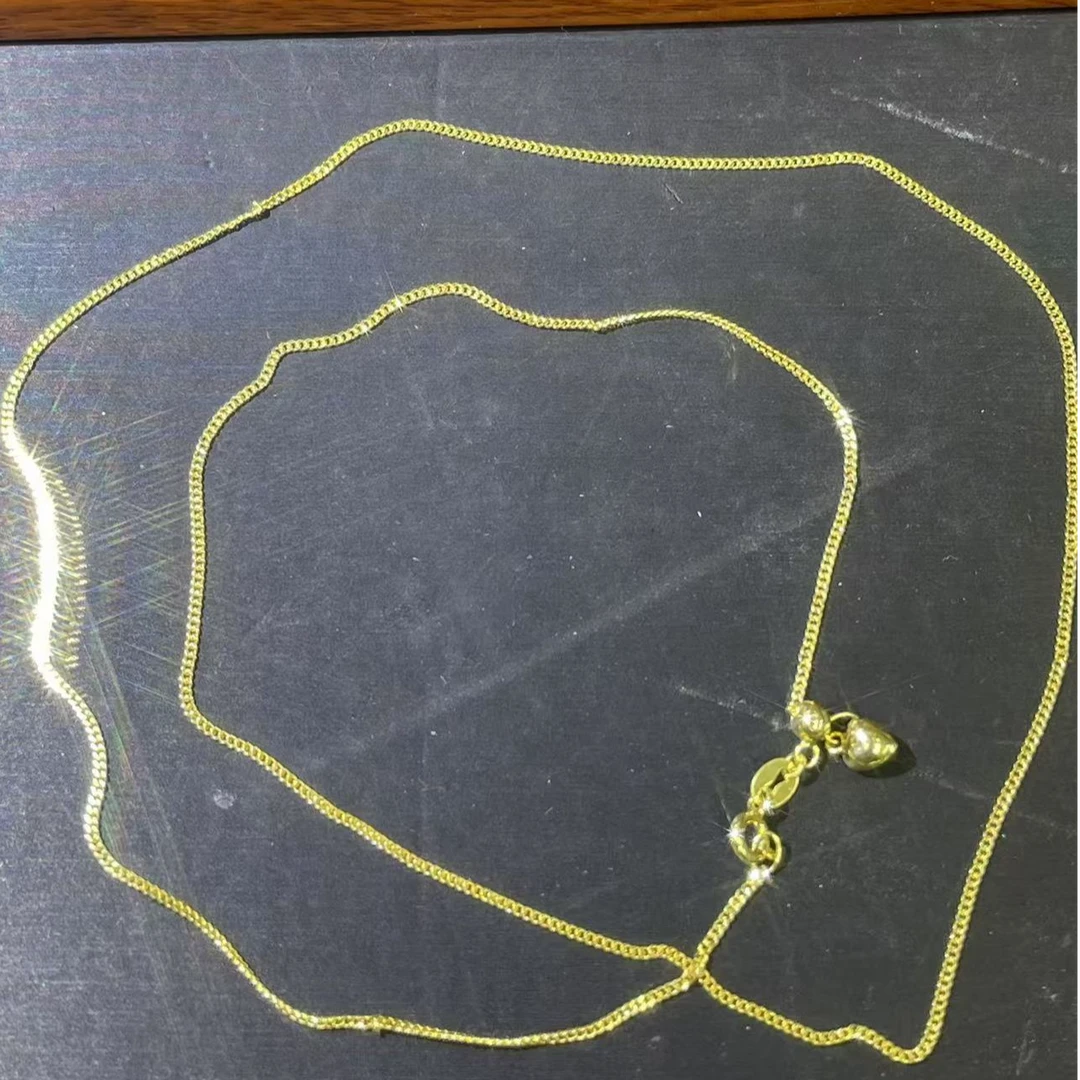 s1802黄色古巴爱心调节项链多样性发货