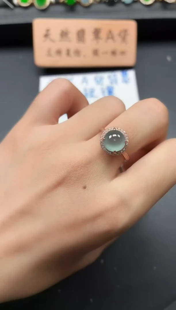 银S925镶嵌戒指翡翠111111