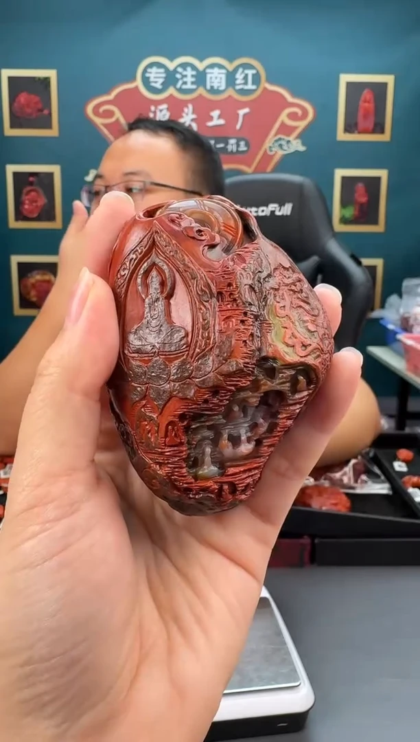 南红玛瑙雕刻未镶嵌110ZB0429产品一个