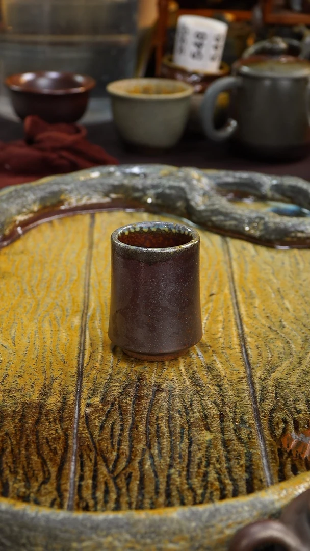 茶壶紫砂零化工釉，天然灰落