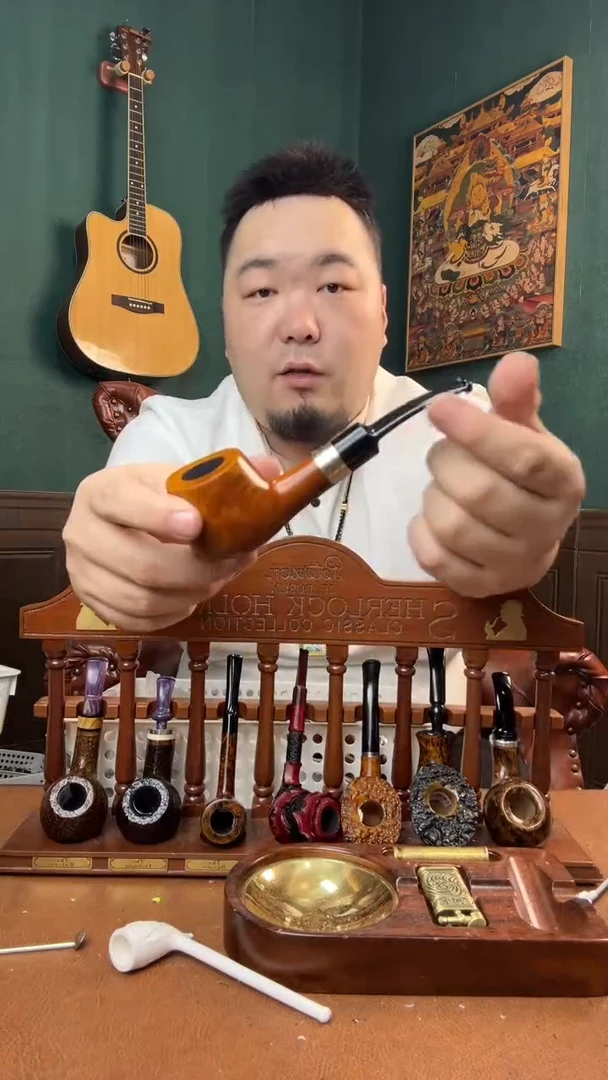 石楠木木雕款意大利进口石楠木烟斗
