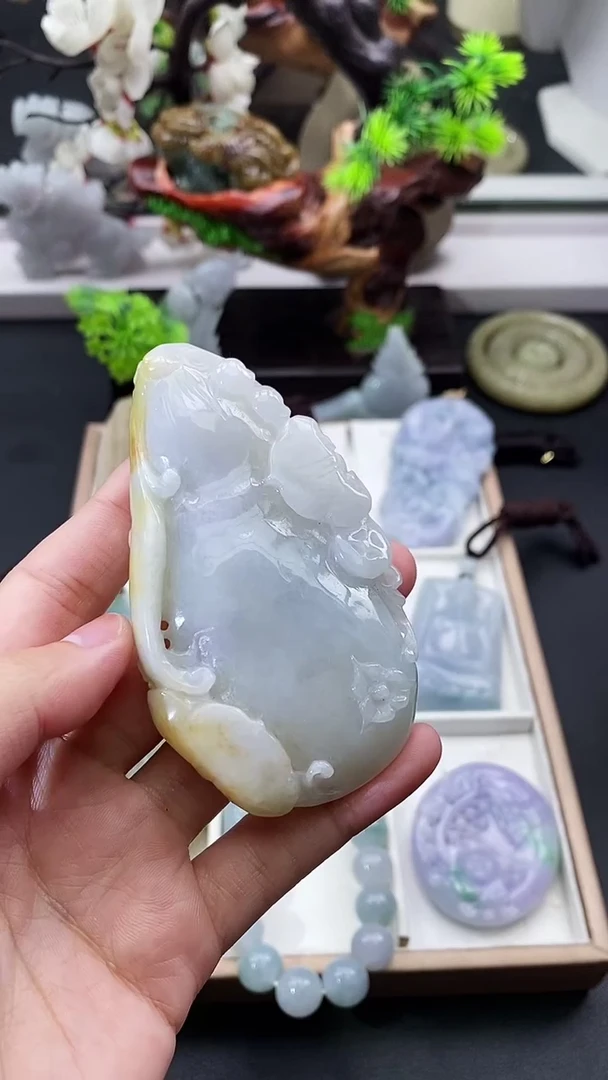 颈饰未镶嵌翡翠天然缅甸A货翡翠