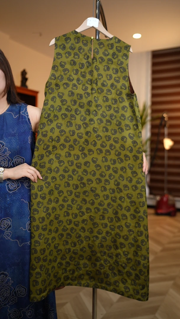 林间清风<<非遗美学>>1130时尚宽松双面穿背心裙