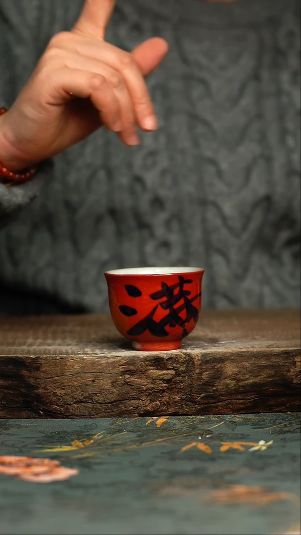 【闪购商品】杯釉下彩手工手绘同款陶器