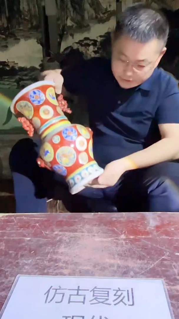 摆件景德镇陶瓷流水130