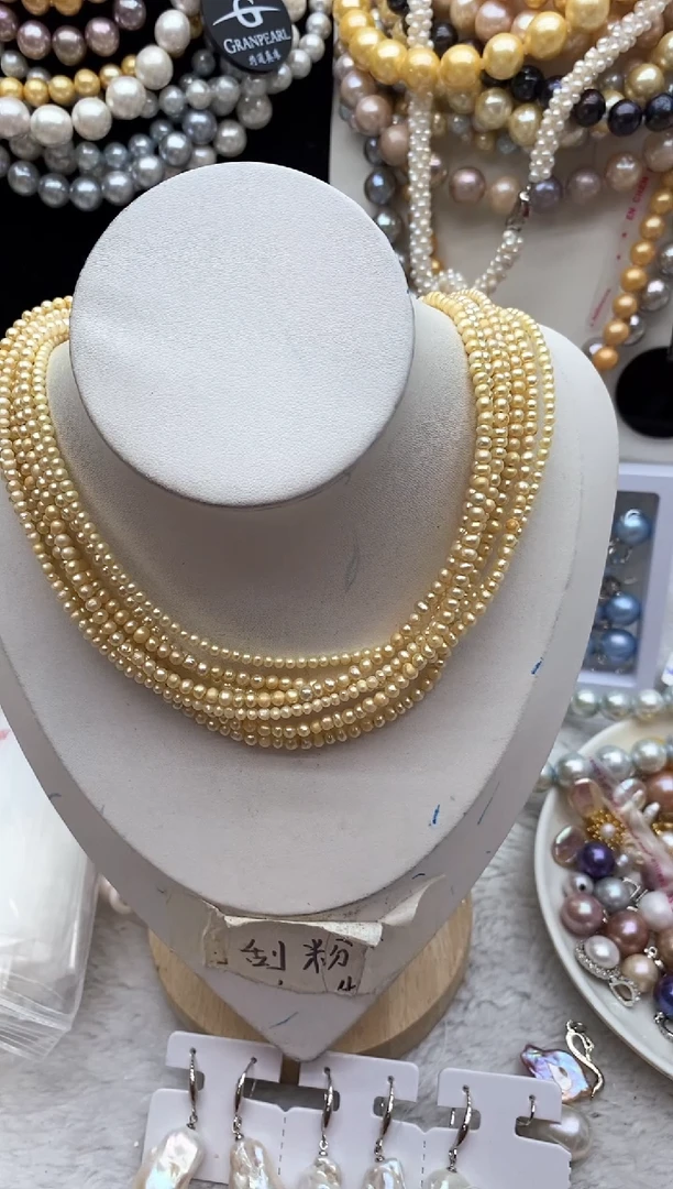 淡水珍珠钛钢颈饰94