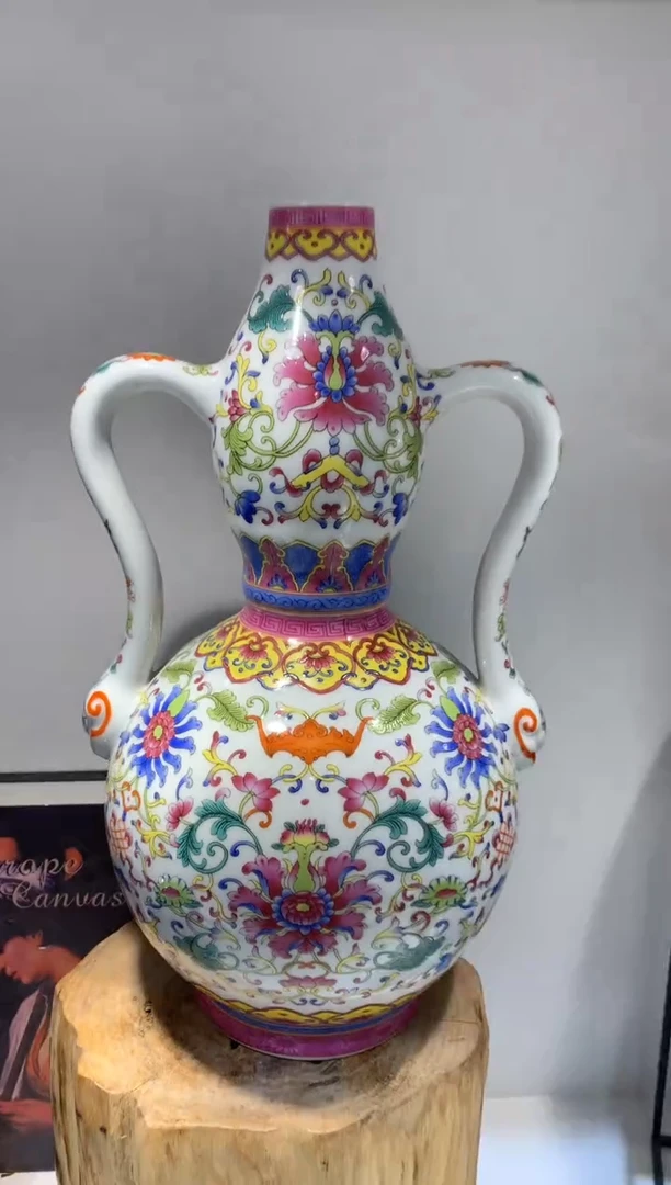 摆件WN问泥景德镇陶瓷花瓶摆件