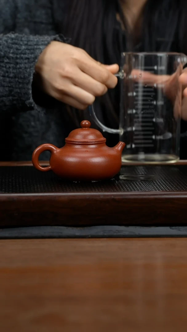 茶壶紫砂170cc黄龙山原矿朱泥容天8
