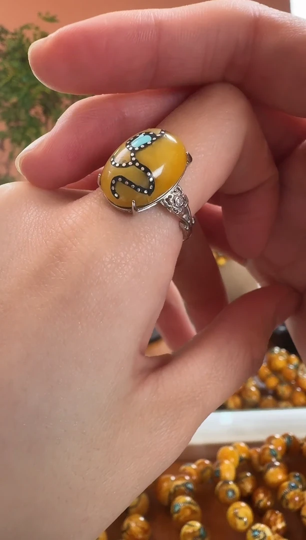 银S925镶嵌颈饰蜜蜡9379天然珠宝蜜蜡奇石假一罚十