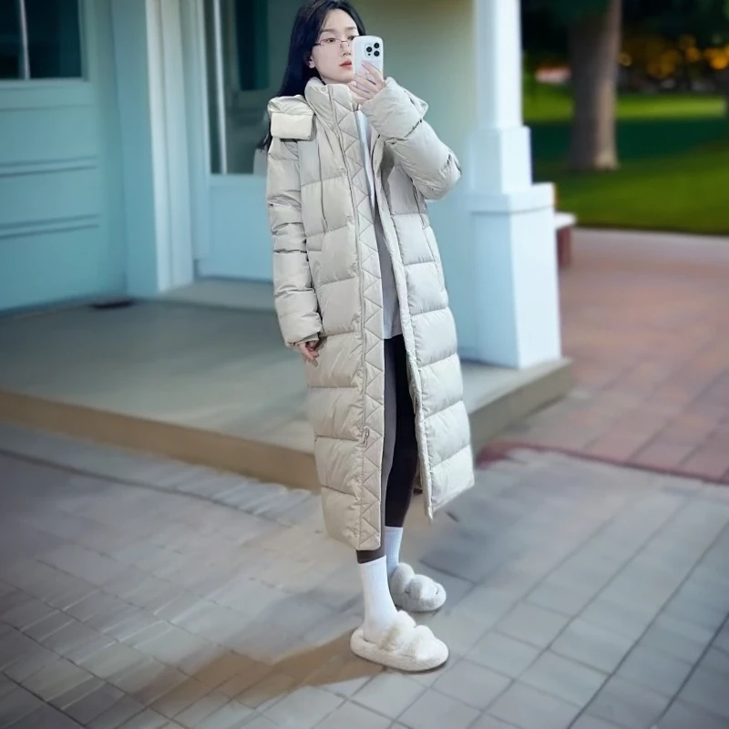 2025女款羽绒服=九格长款
