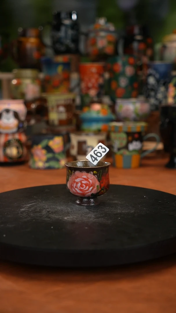 油画  手绘 釉下彩463