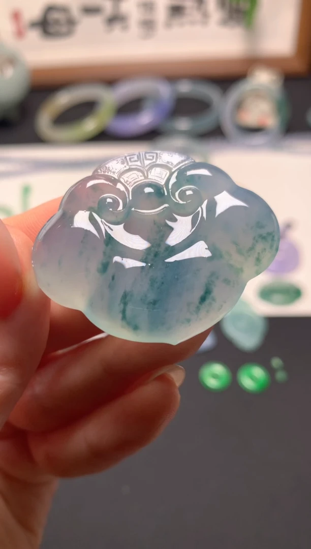 未镶嵌定制翡翠34.7*42*7.0