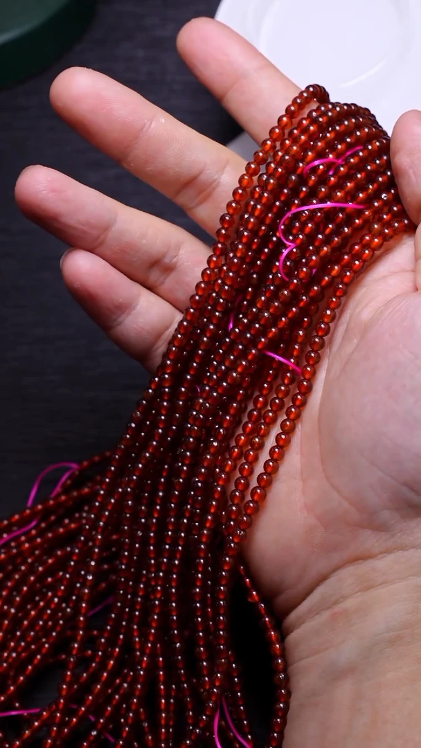 【闪购商品】石榴石多圈未镶嵌Q010芬达石榴石多圈3mm