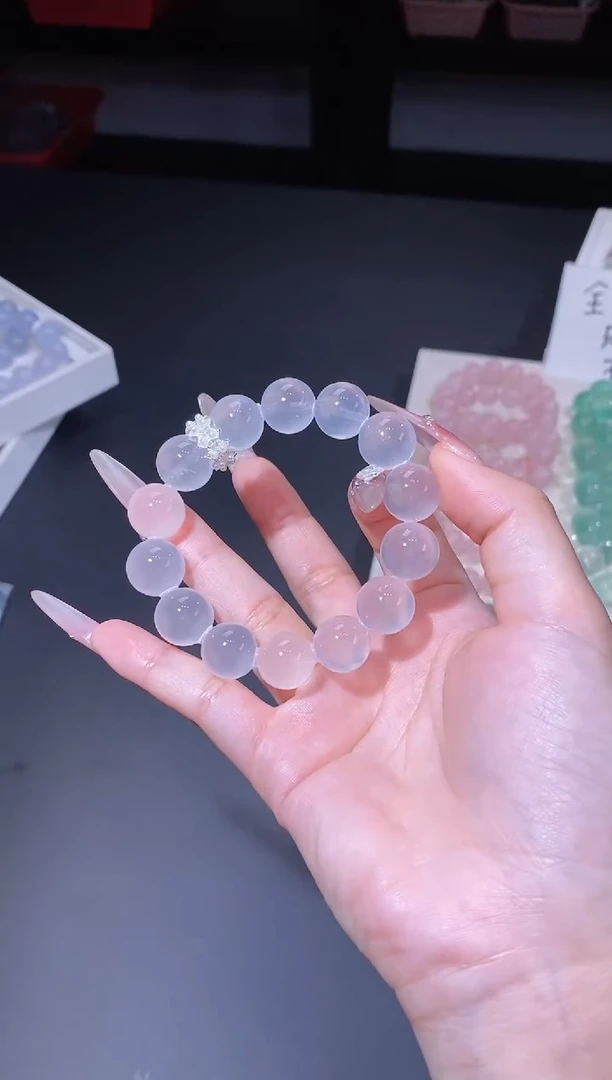 合金手链水晶1118.24奶白晶手串 多样性发其一