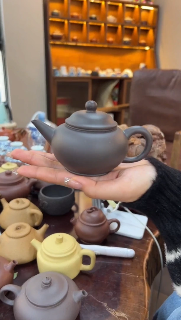 【闪购商品】紫砂茶壶【头哥手工壶】水平天青泥