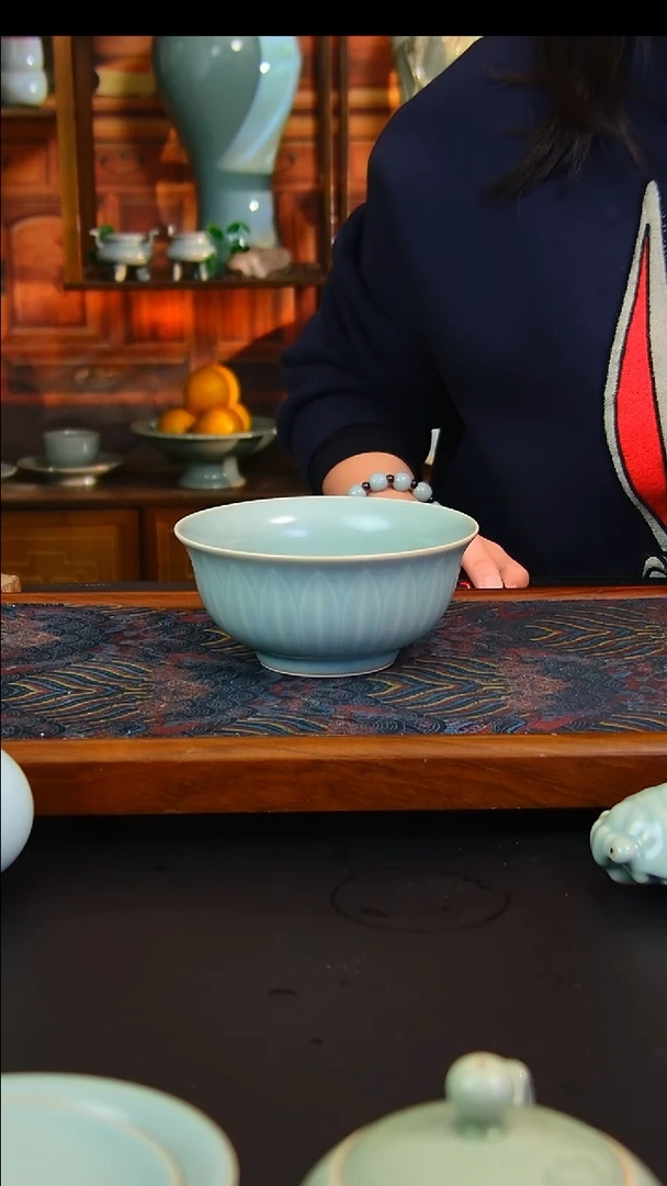 瓷片仿古釉干饭碗，一级品