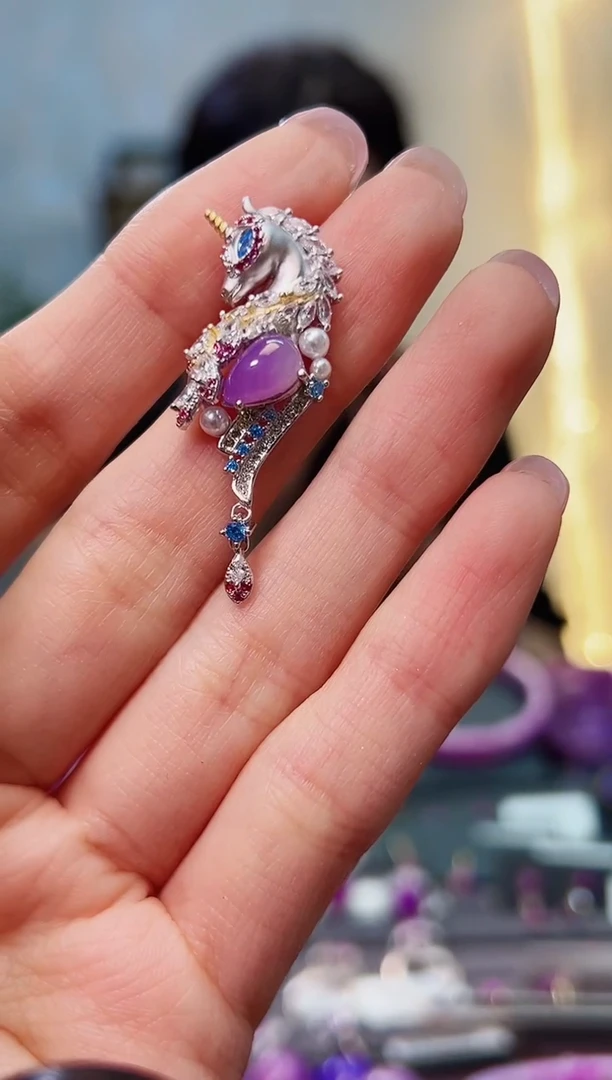 【闪购商品】苏纪石（舒俱来）吊坠(不含链)银S925镶嵌1