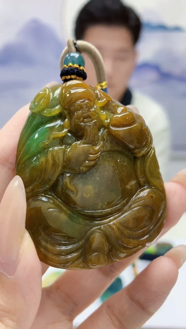 定制翡翠未镶嵌4917xx-毛货挂件103