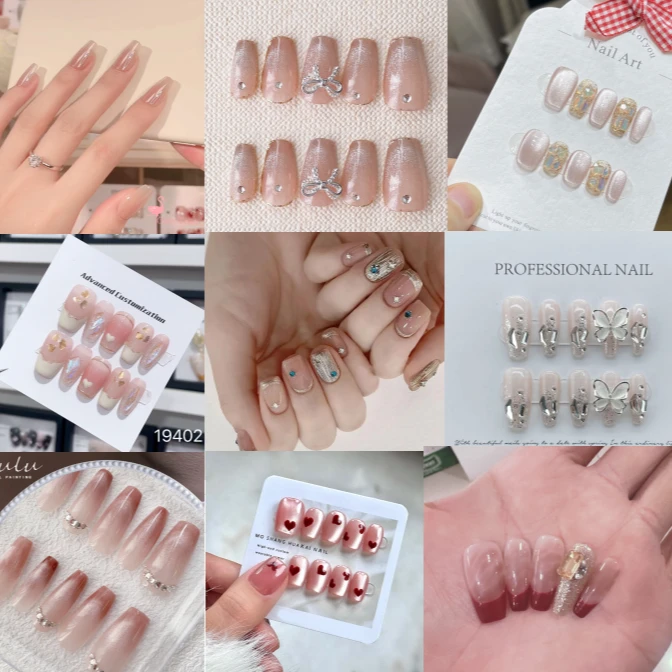 随机尺码随机款型（10片手工穿戴甲）