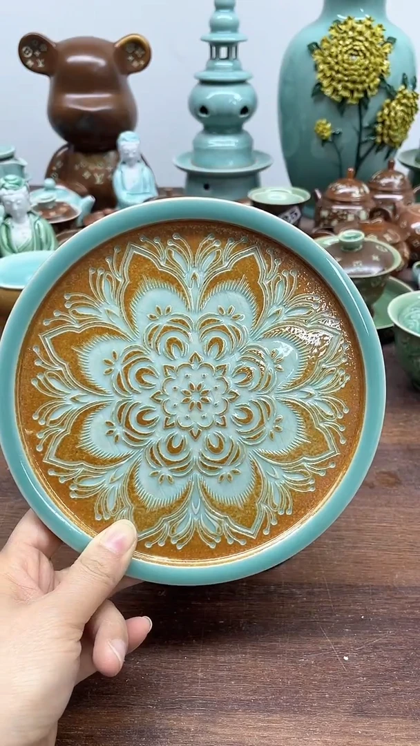 特价青瓷 慧语瓷坊 17.5厘米