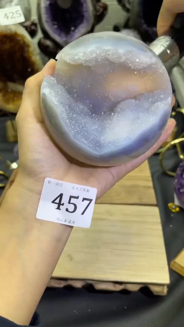 未镶嵌大型摆件（非配饰）紫晶457号开口笑