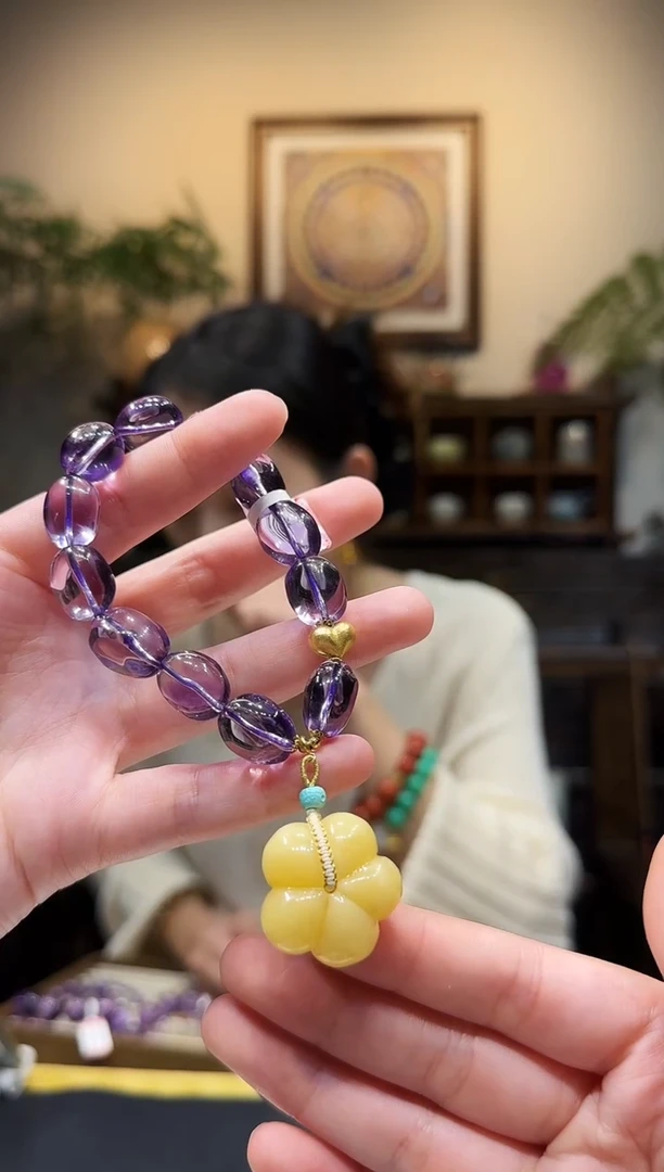 未镶嵌手链紫晶手链