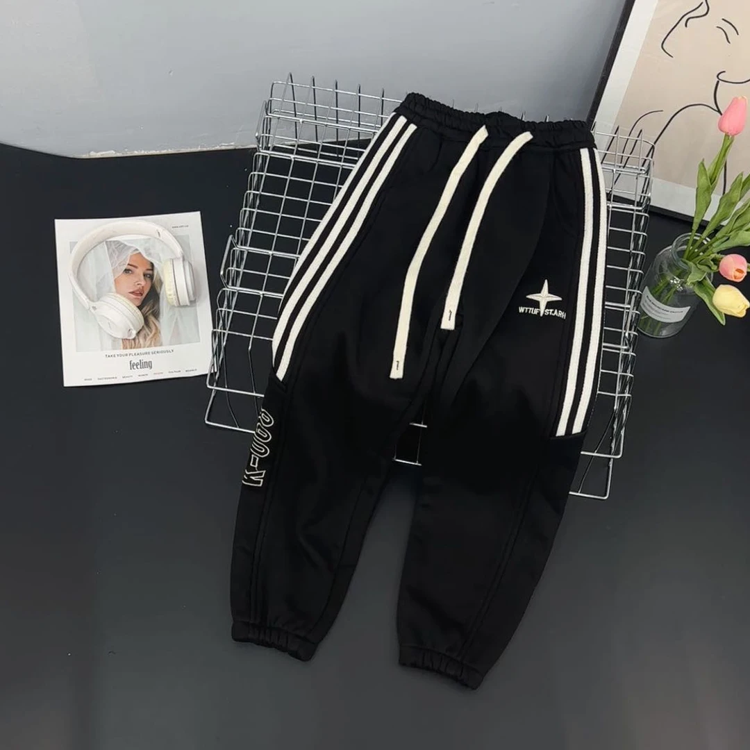 8013高端专享冬款加绒裤子黑色