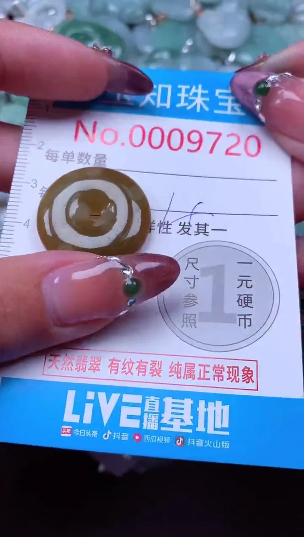 吊坠(不含链)未镶嵌翡翠9720