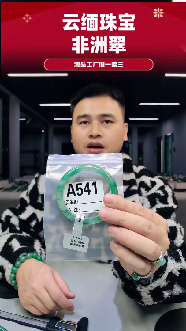 未镶嵌手镯石英质玉（非洲翠）58圈口A541