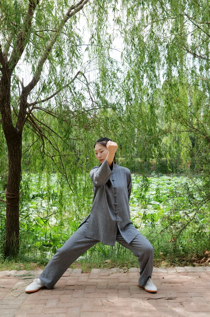 【素缕清风】夏季男女同款长袖太极服表演服国风服装中式上衣宽松