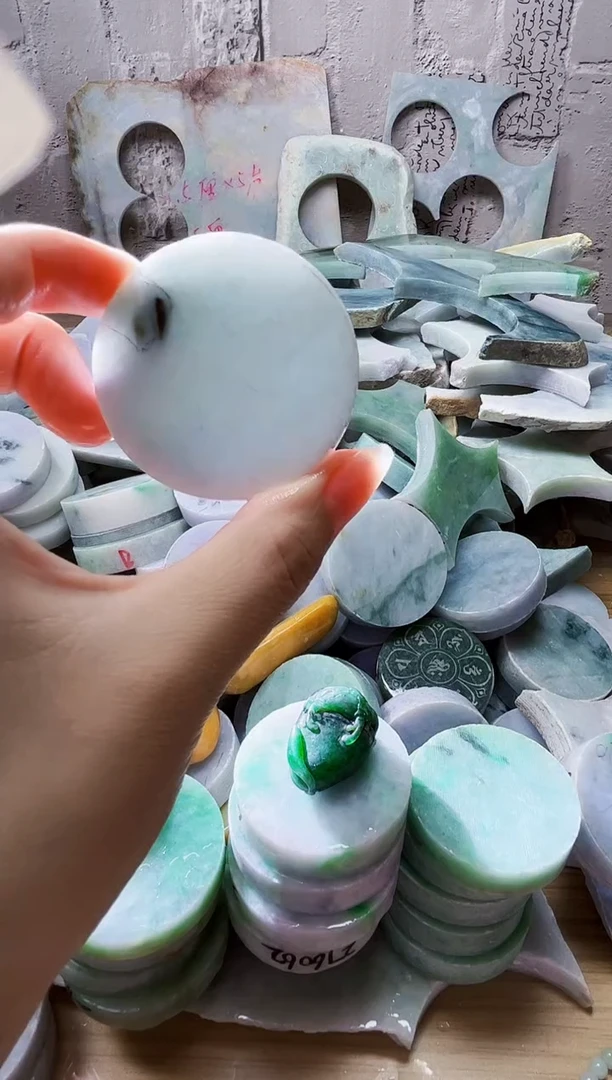 裸石翡翠天然翡翠A货349