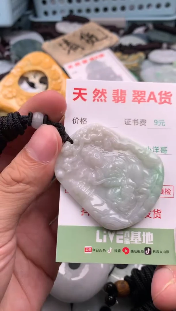 翡翠未镶嵌吊坠(不含链)1
