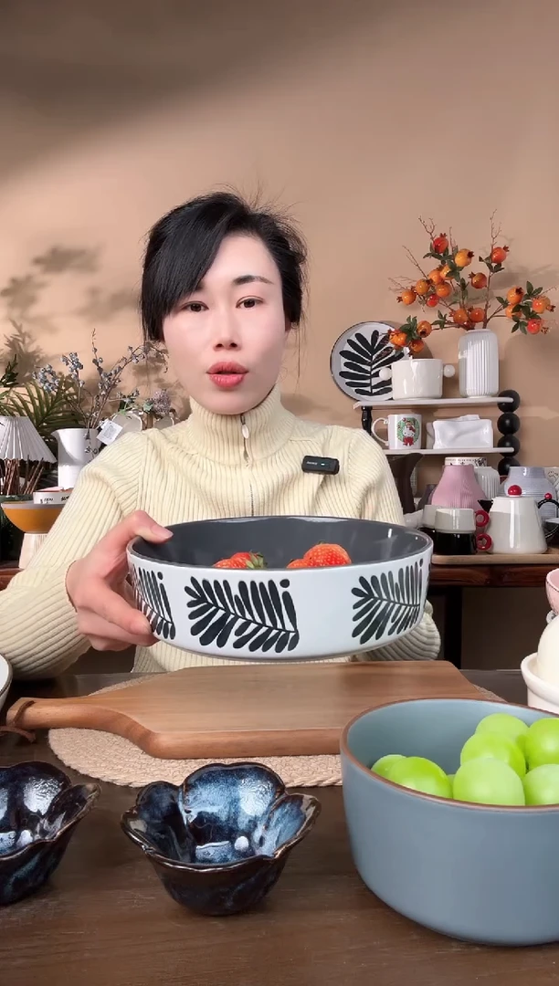 【闪购商品】瓷片8.5英寸叶子碗微瑕