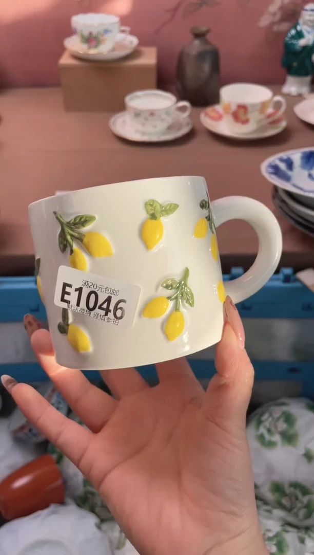 瓷片哇**狗瓷器瓷器E1046