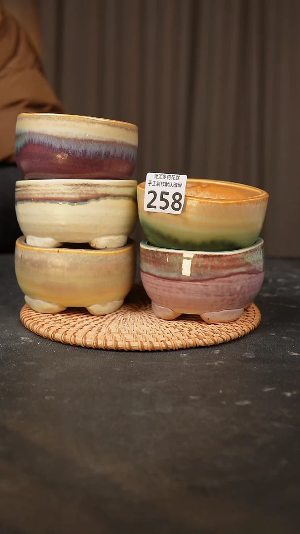 【闪购商品】瓷片景德镇手工陶瓷花盆
