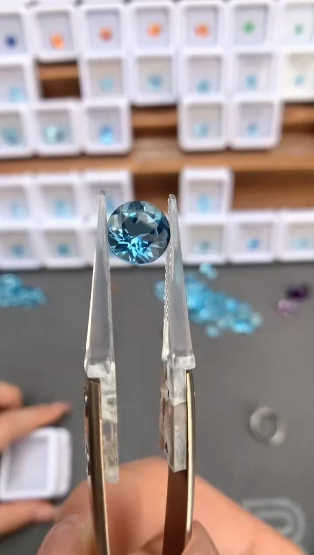 未镶嵌裸石定制海蓝宝石2.54ct 超圣 04074