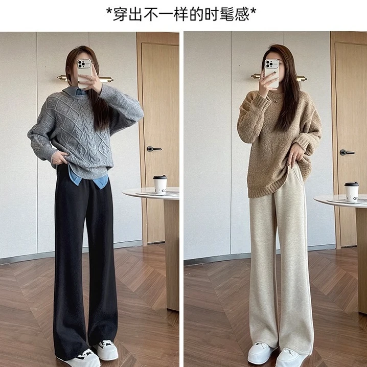 大表姐家糯米裤软糯亲肤垂顺有型春款休闲宽松时髦