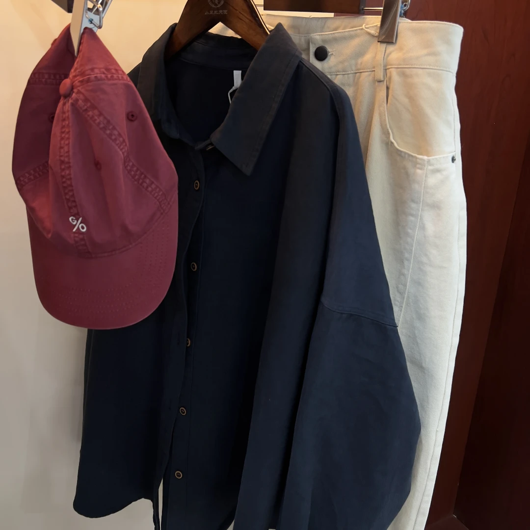 【出岛靓衬衫】纯棉修身梭织时尚休闲翻领