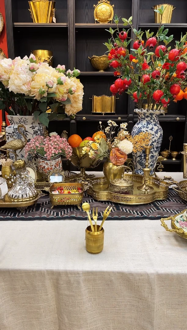 有机玻璃红*餐具桶套装