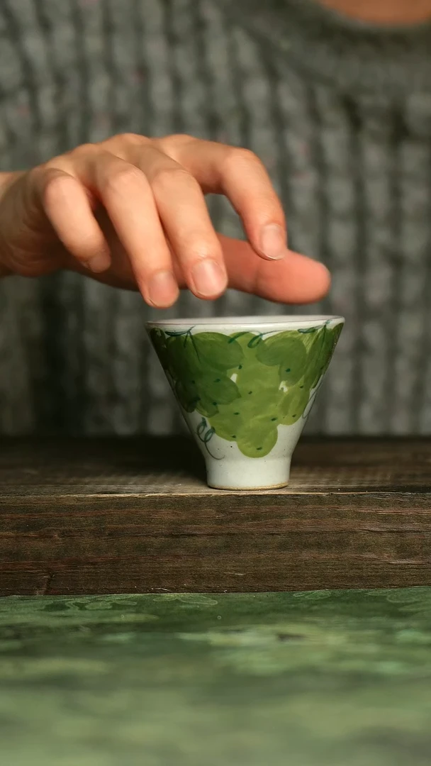 青诗集手工手绘瓷器