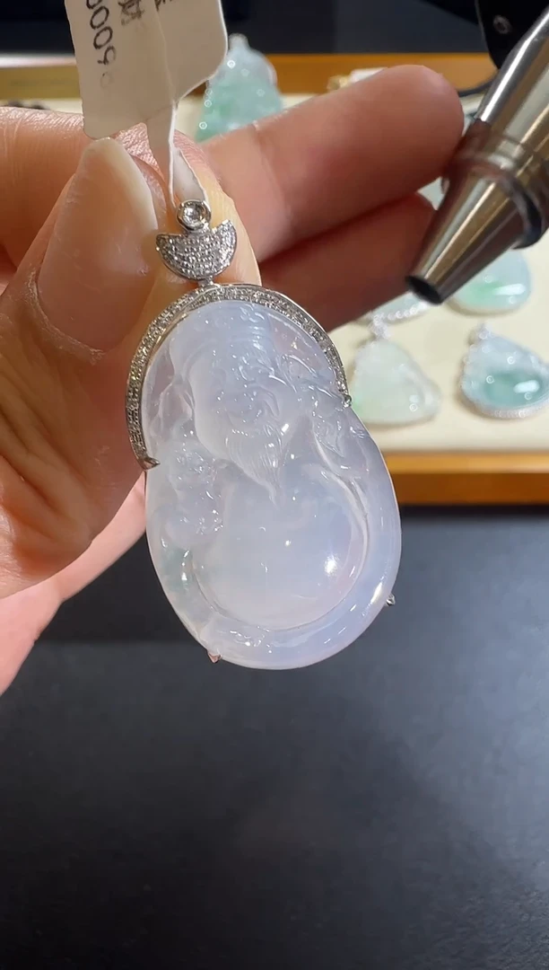 【闪购商品】翡翠颈饰18K金镶嵌【源头工厂】18K金镶嵌