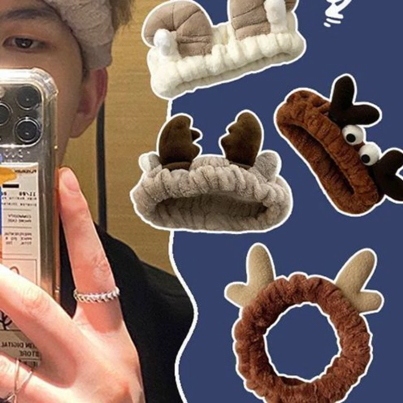 洗脸发箍束发带男女通用头箍敷面膜化妆发卡潮男网红可爱头套